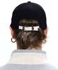 Aleseueseussi Denim Patched Rivet Ball Cap - Black/Ivory
