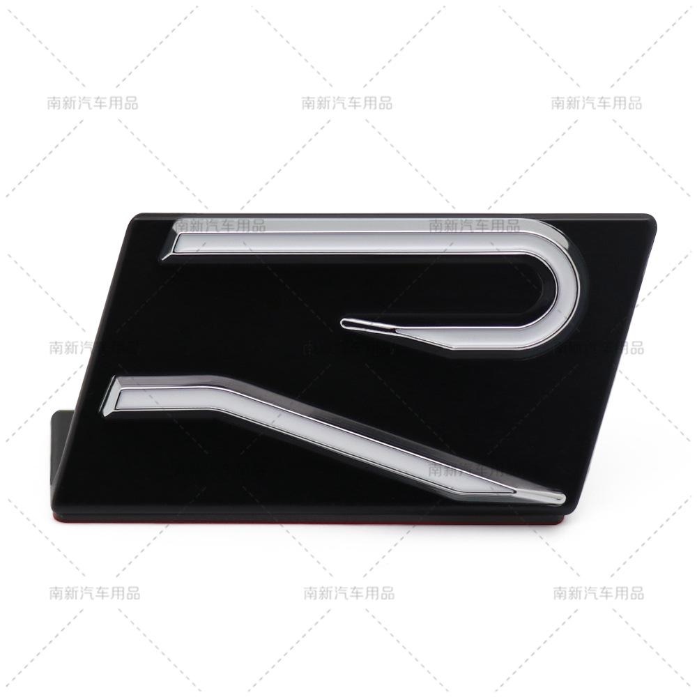 3D metal materail car new R rail front grille badge emblem stickers for VW Volkswagen SAGITARE ARTEON POLO MK GOLF 8 accessories