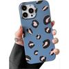Compatible with iPhone 13promax Case Cute, Leopard Protective Case Anti-Scratch Shockproof Bumper Cover for iPhone 13promax - Blue