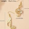 Golden Music Symbol Earrings Dangle Design for Music Lovers - Delicate & Unique Fashion Accessory