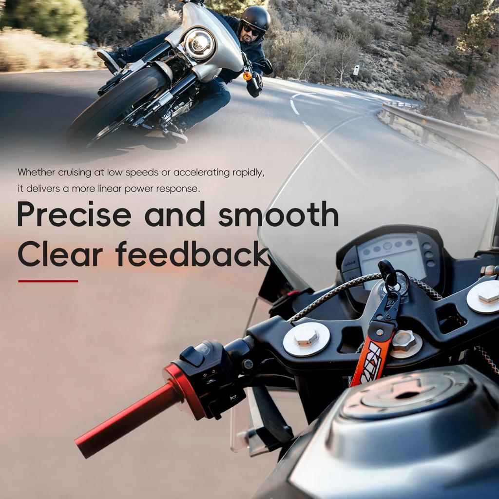 Motorcycle CNC Aluminum Accelerator Throttle Twist Grips Handlebars Universal For Motorcycle Moped Scooter Bike Accessories