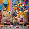 Miss Kobayashi’S Dragon Maid-B Anime Pillow Case Anti-Dustmite Pillowcase Invisible Zipper Silky Short Plush Sofa Cushion Cover