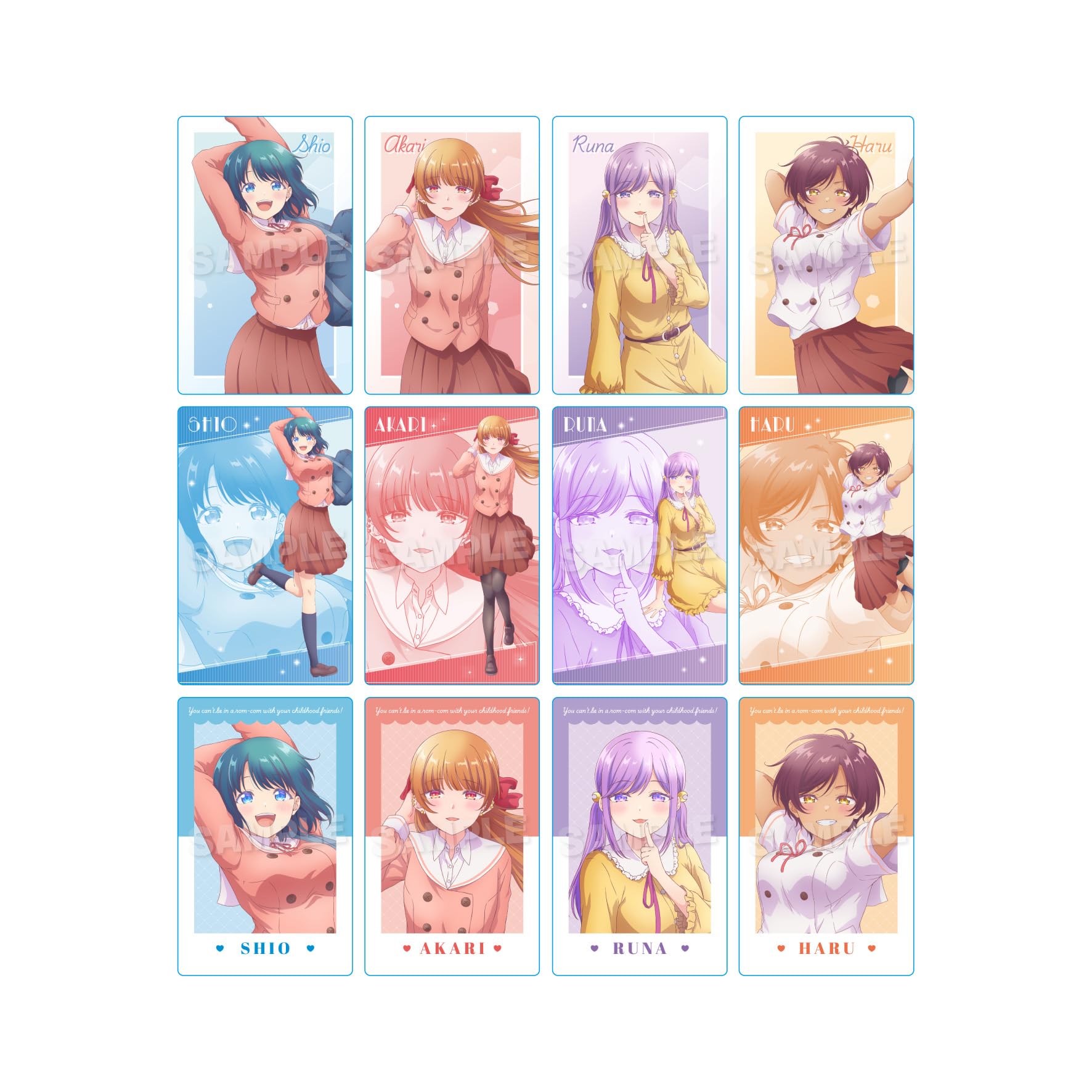 Childhood Friend and Romantic Comedy Never Happens Trading Hologram Cards Box of 12