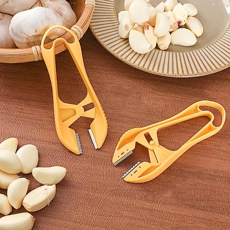 1PCS Garlic Skin Remover Clips Stainless Steel Vegetable Peeling Tool Garlic Peeling Tweezers Tongs Kitchen Gadgets
