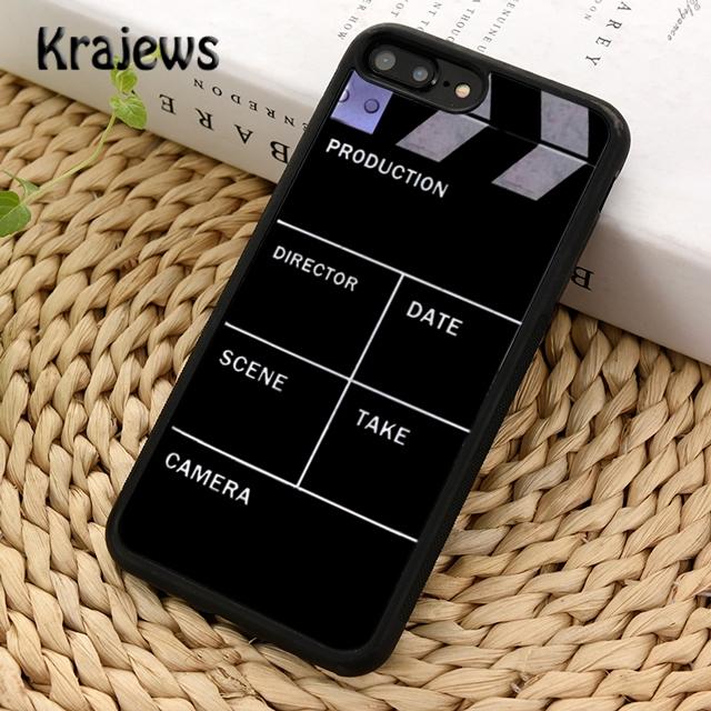 Krajews Film Movie Clapperboard Clapper Board Phone Case Cover For iPhone 17 Air 16 15 14 plus 11 12 13 pro max coque