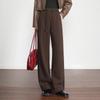 Brand New Women's High-Waisted Wool Wide-Leg Pants: Stylish, Versatile, Slimming, and Casual.