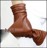 High-end Women's Long Black Leather Gloves - Touchscreen, Warm, Plus Velvet, for Autumn/Winter