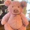 35-60cm Jc Cute Pink Barnabus Pig Plush Toy Home Furnishings Sofa Ornament Can Carry Travel Companion Doll Peripheral Fun Gift
