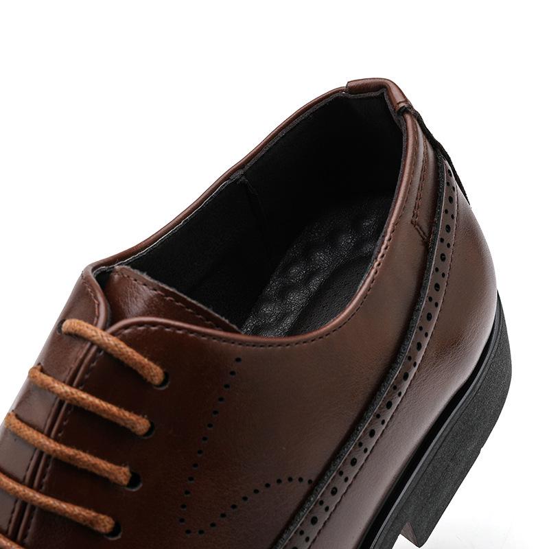 Men's Pointed Toe British Style Leather Loafers - Casual, Office, Teacher, Wedding Shoes