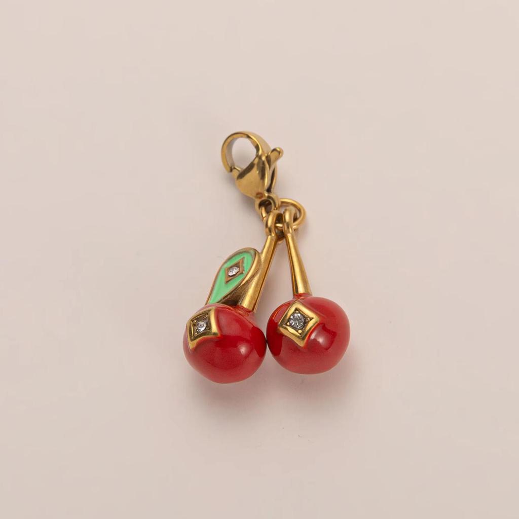 18K Gold Retention Stainless Steel Mushroom Pendant for DIY Accessories