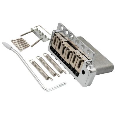 Wilkinson WOV09 Deluxe 10,5mm ST Tremolobrücke, 6-Punkt, American Vintage Schmaler Saitenabstand, für Strat E-Gitarren, Chrom