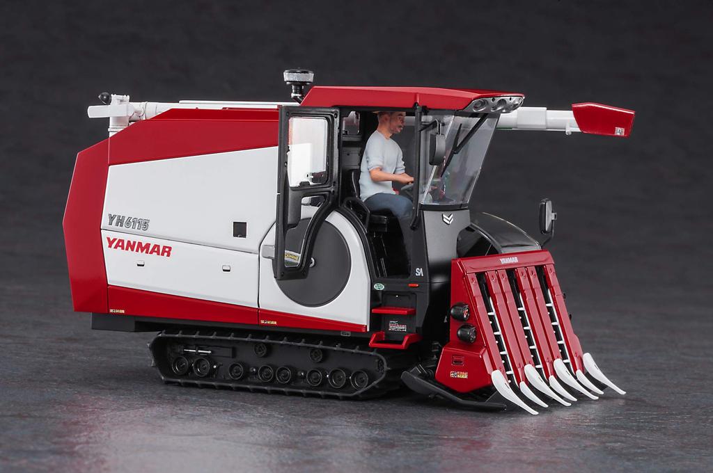 Hasegawa Construction Equipment Series Yanmar Combine Harvester YH6115 Plastic Model Kit WM07 1/35