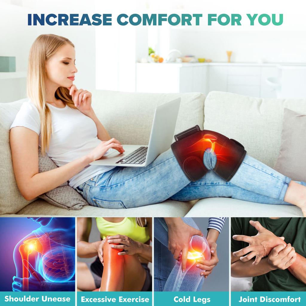 Durable And Safe Intelligent Electric Heating Knee Protection Massage Warm Compress Joint Protection Neck Shoulder Knee Vibration Device