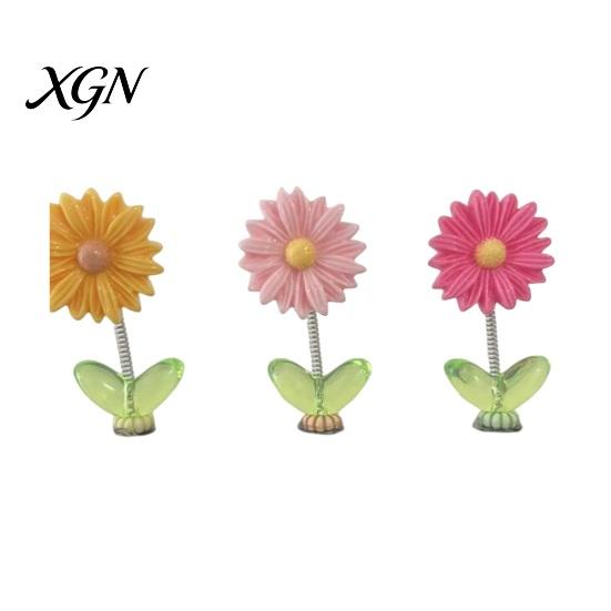 Innenraum-Autodekoration Federnde Wackelblume Armaturenbrett-Ornament, Wackelkopf-Sonnenblumen-Dekor, Niedlich für Rückspiegel und Home Office