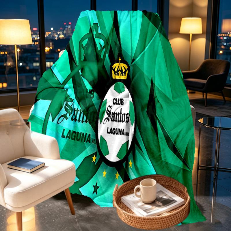 Club Santos Laguna Print Blanket - Soft & Comfortable, for Bedroom, Travel, Sofa, Home Decoration - Birthday Christmas Gift for Friend