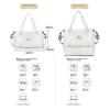 Landcase Travel Bag, Luggage Handbag, Large Capacity Storage Bag, Sport and Fitness Bag, White