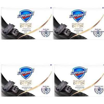Safeguard Bamboo Charcoal Deep Purifying Bar Soap 4 X 108g