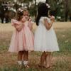 LELE JOVE Kids Flutter Sleeve Princess Dress