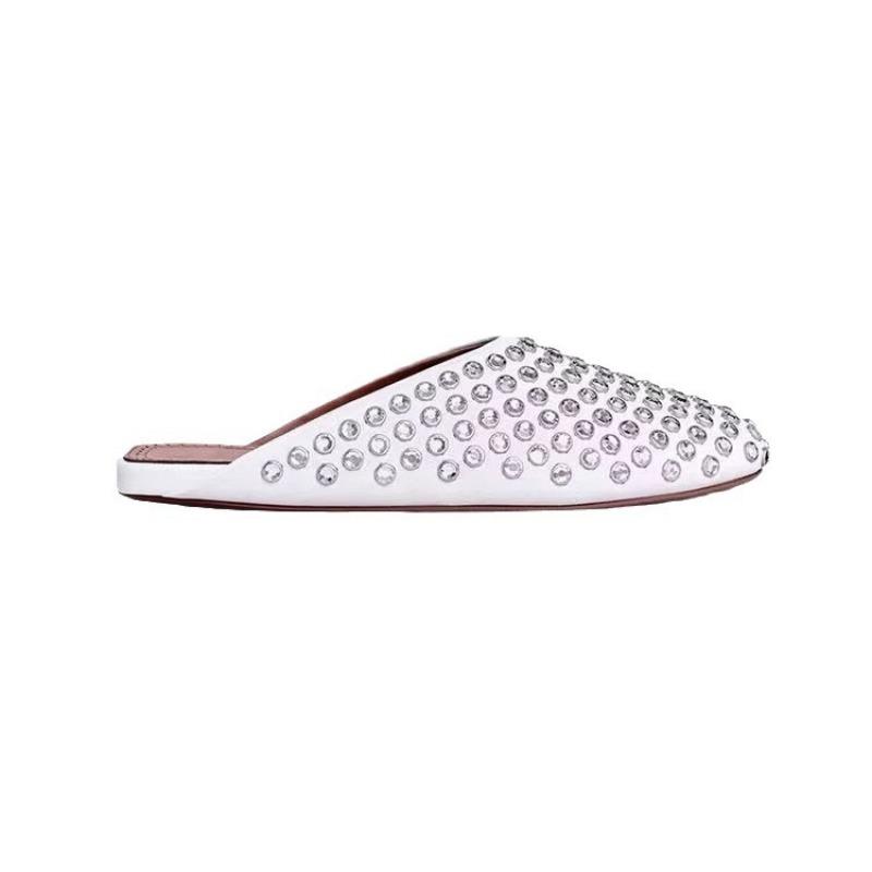 New Women's Shoes with Riveted Toe Slippers