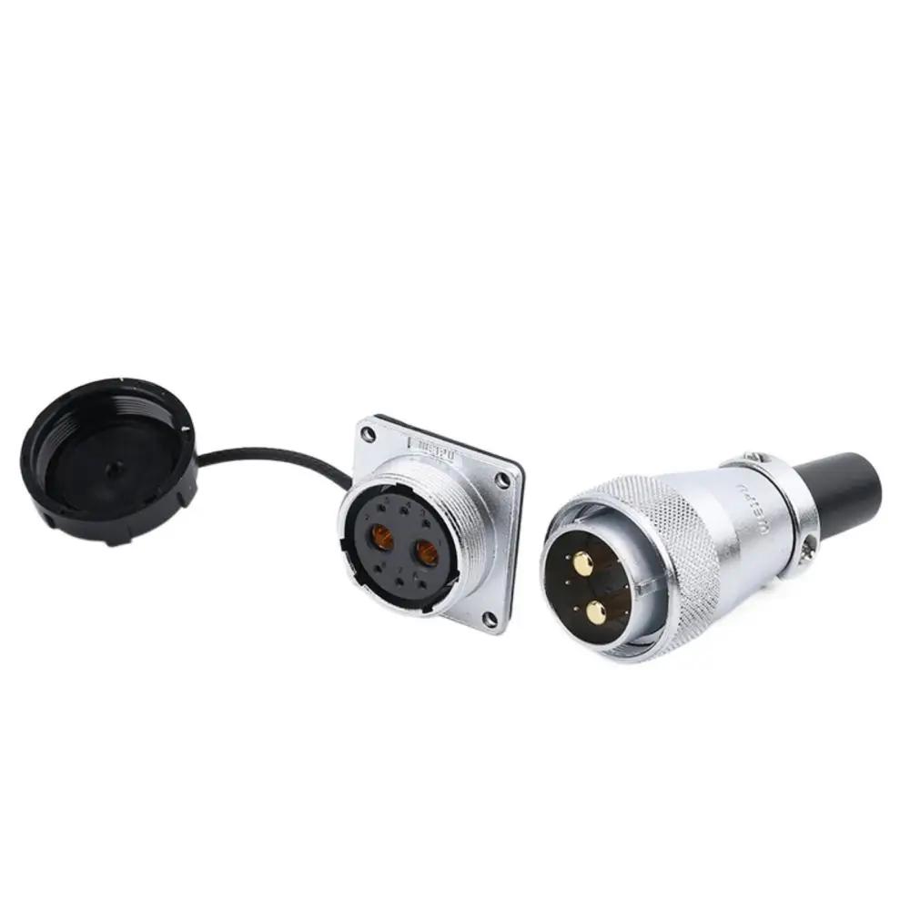 WEIPU WS28 Waterproof IP65 Electrical Connector 2-26 Pin M28 Auto Power Adapter For Solar LED Lighting Display Ebike Motorcycle