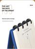 Kajie Gaokao 100-Day Countdown Calendar Book - Customizable, Detachable, & Writable for Students