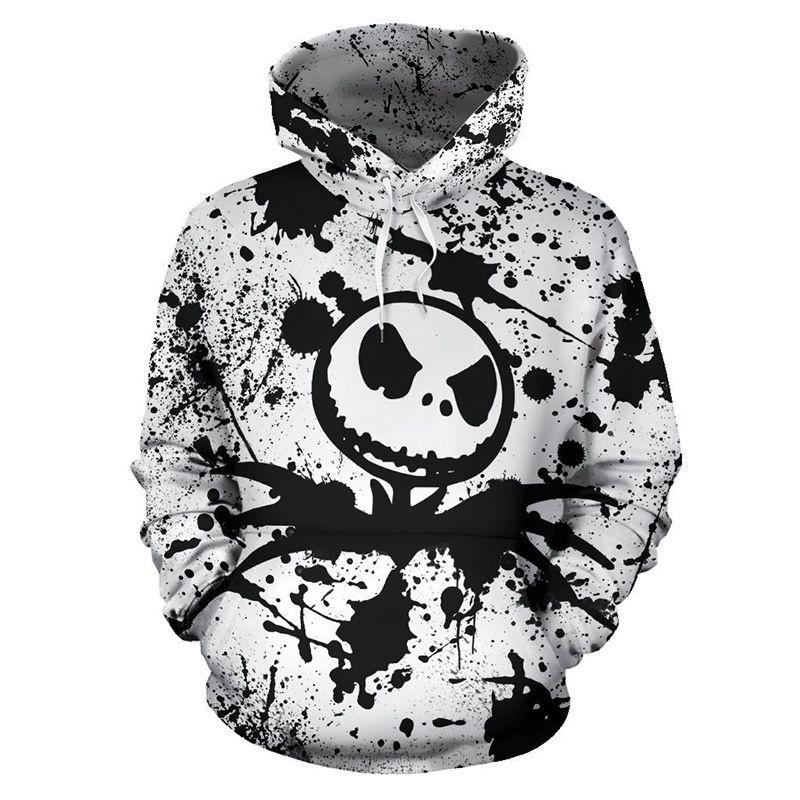 Nightmare Before Christmas Sally And Jack Skellington 3d Hoodie Sweatshirt In Various Sizes