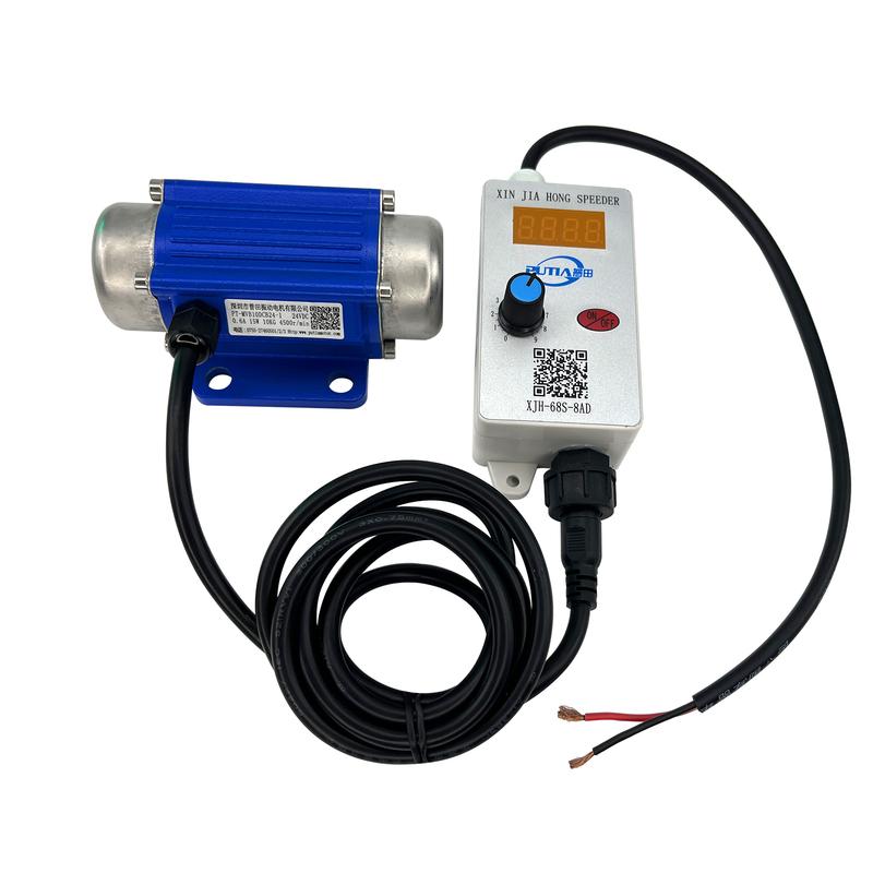 DC Bürstenloser 12V 24V Vibrationsmotor Hochfrequenzumwandlung Miniatur-Vibratormotoren Mit Regler Digitalanzeige