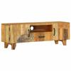 Day and Night - Day and Night TV Cabinet Hand Carved Solid Recycled Wood 120x30x40cm