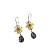 Super Flash Zircon Flower Water Drop Long Earrings Temperament Light Luxury Sweet Set Earrings