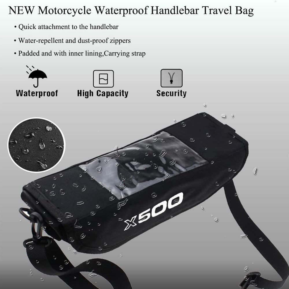 FOR X500 x500 2025 2024 2023 Accessories Handlebar Travel Navigation Bag Motorcycle Waterproof Bag Storage Handlebar Bag Travel Portable Storage Tool