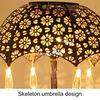 Solar Light Creative Realistic Looking Shape High Waterproof Brightness Easy Installation Decorative Iron Umbrella Style