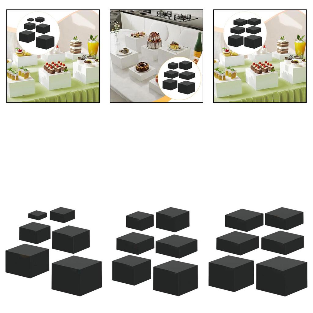 Durable Acrylic Buffet Riser Cube Set Multifunctional Food Display Stand for Catering Buffet Display and Dessert Table