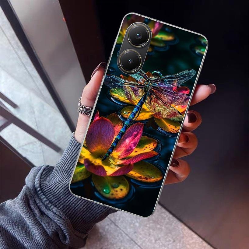 Beautiful Dragonfly Enthusiasts Phone Case For Xiaomi Poco X7 X6 X5 Pro F7 Ultra Redmi 15C 15 13 13C 12 12C 10 10A 10C 9 9A 9C 9