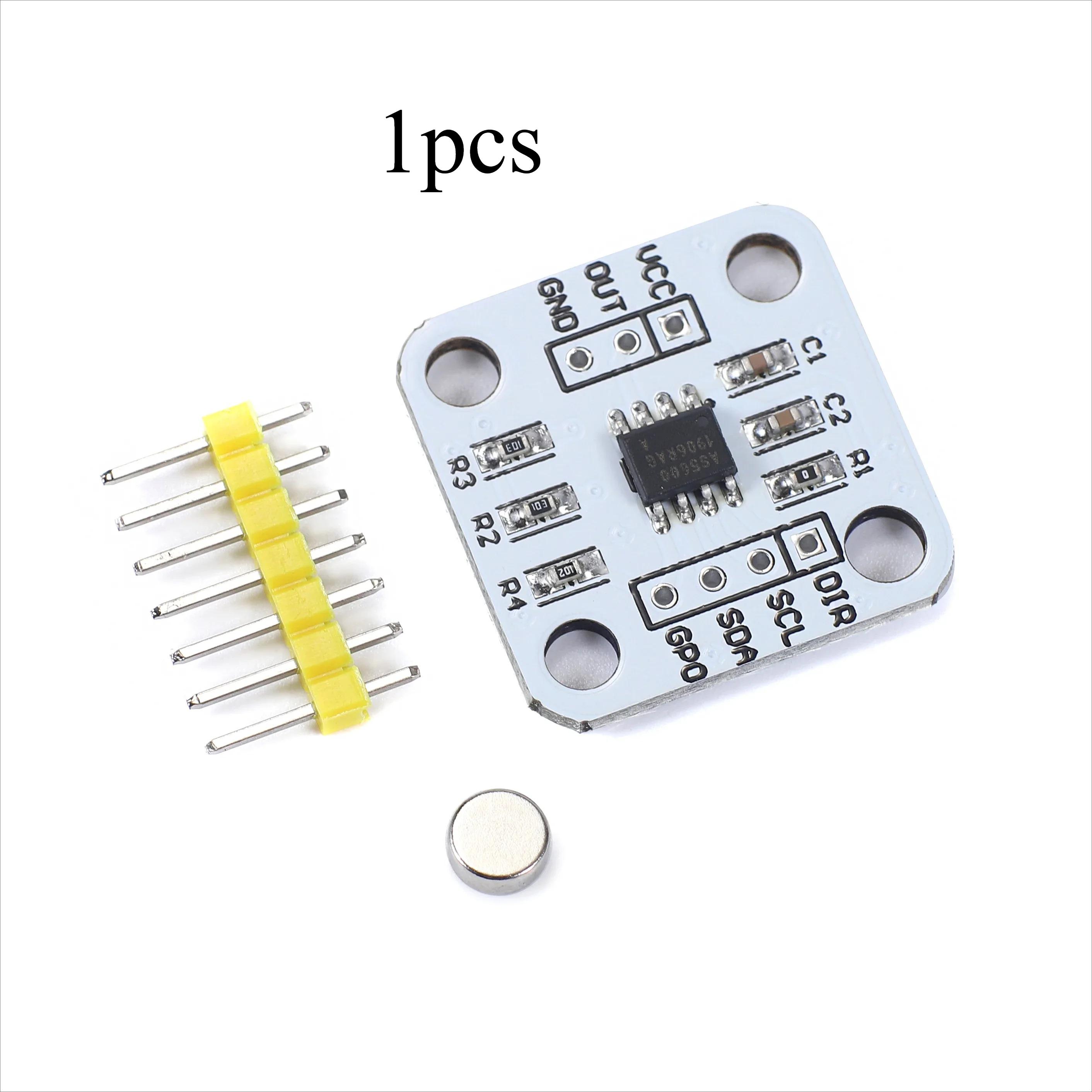 

1pcs AS5600 magnetic encoder magnetic induction angle measurement sensor module 12bit high precision білий
