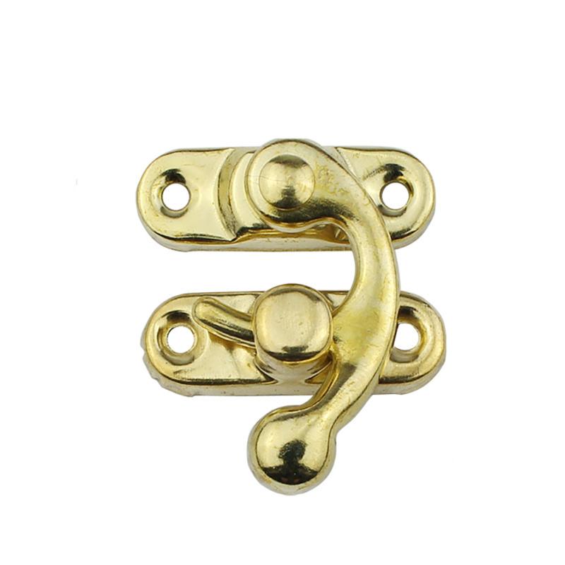 Bronze Swing Arm Clasp-Latch Retro Metal Catch Curved Buckle For Suitcase Jewelry Box Toolbox