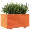 Vidaxl Garden Planter, Waxed Brown, 90X60X49.5 Cm, Pine Wood