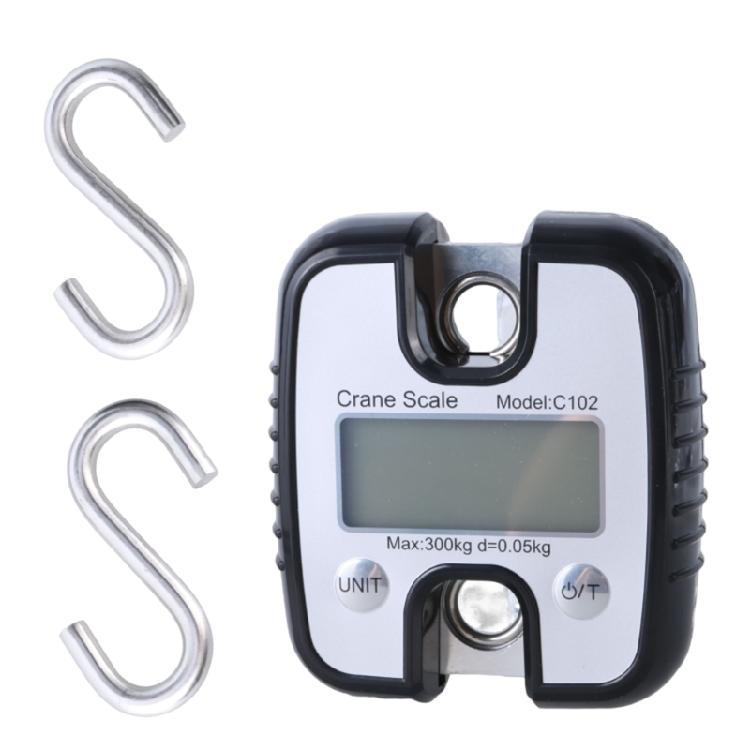 

Hanging Scale, Digital Cranes Scale 300KG (660lbs), Industrial Cranes Scale LCD Backlights Hanging Hook Scales чорний