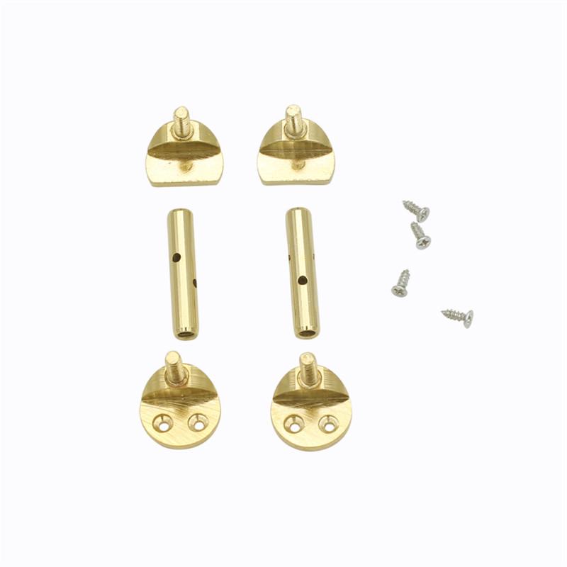 2pcs/set Violin Adjustable Plating Copper Chinrest Clamps for 3/4 4/4 Violin Screws Violin Accessory