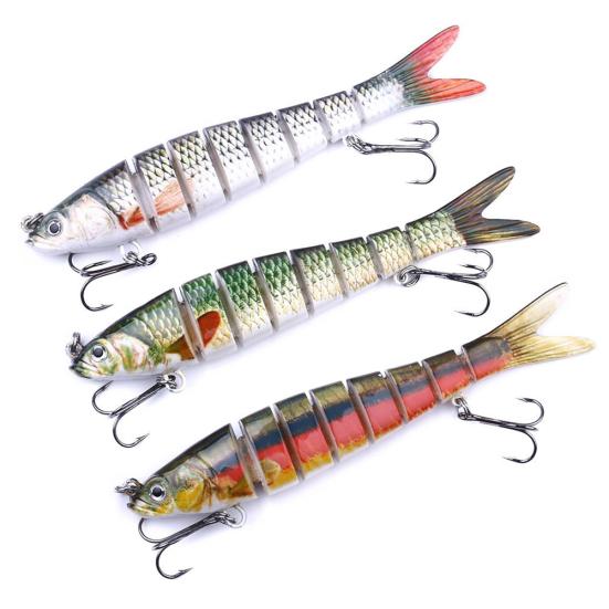 MUQZI Sports Accessory 13.7cm 27g Multi Jointed Fishing Artificial Lifelike Lure Wobbler Swim Bait