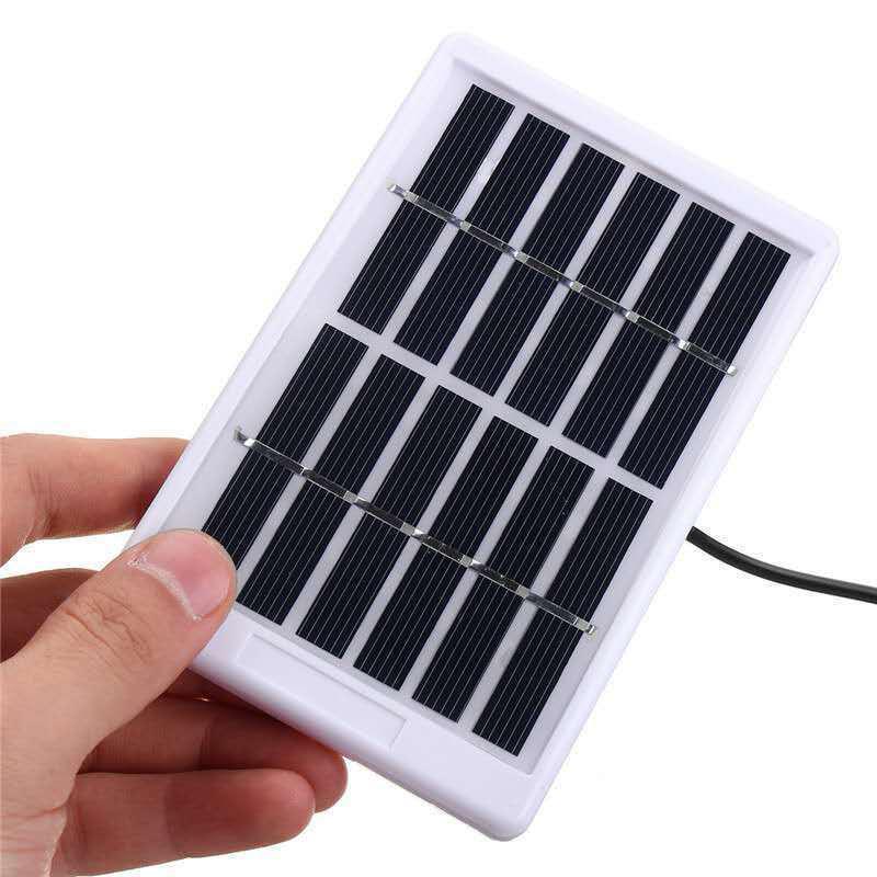 1W 6V Solar Panel 5521 Dc Port Portable Polycrystalline Silicon Solar Charger Plate With 3M Connecting Wire