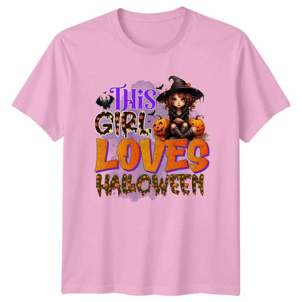 This Girl Loves Halloween Unisexs TShirt Witch Halloween Gift For Her