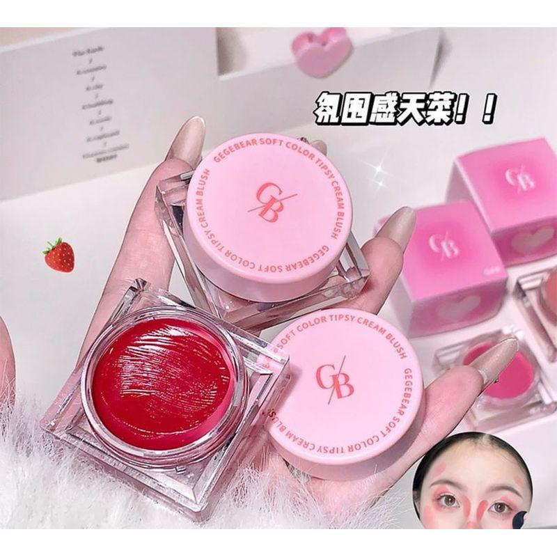 Gege Bear - Weiche Farbe Tipsy Cream Rouge für die Wangen - 1-4