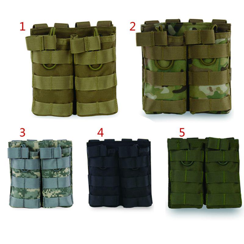 Tactical MOLLE Double Open Top Mag Pouch M4/M16 Magazine Pouch Airsoft Military Paintball Gear Shotgun Vest Accessory Pack
