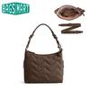 BAGSMART Borsa a Spalla da Donna Leggera in Tessuto Morbido Borsa a Tracolla Multi Tasche Borsa a Mano Per Scuola Lavoro Casual