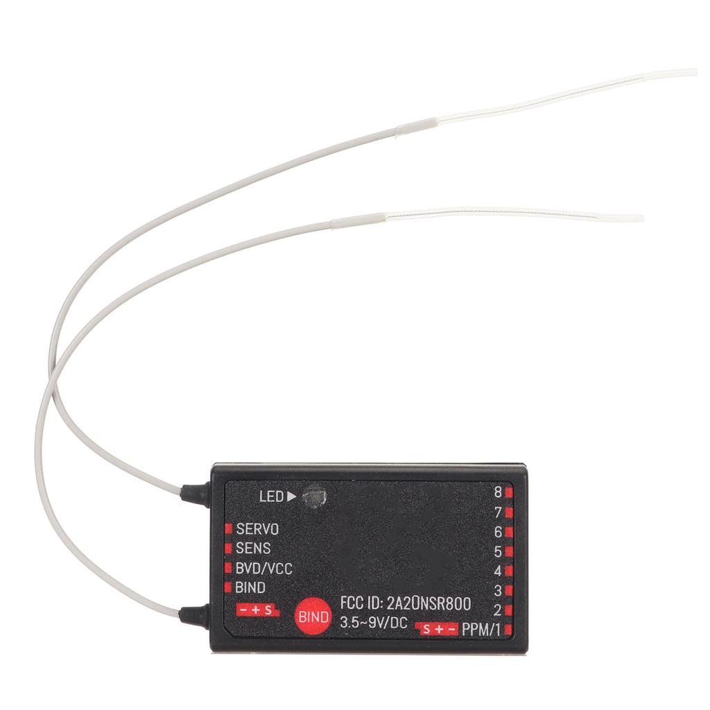 FS SR8 2.4GHz 8 Channel Receiver Double Antenna Bidirectional Receiver for RC Helicopters Engineering Vehicles