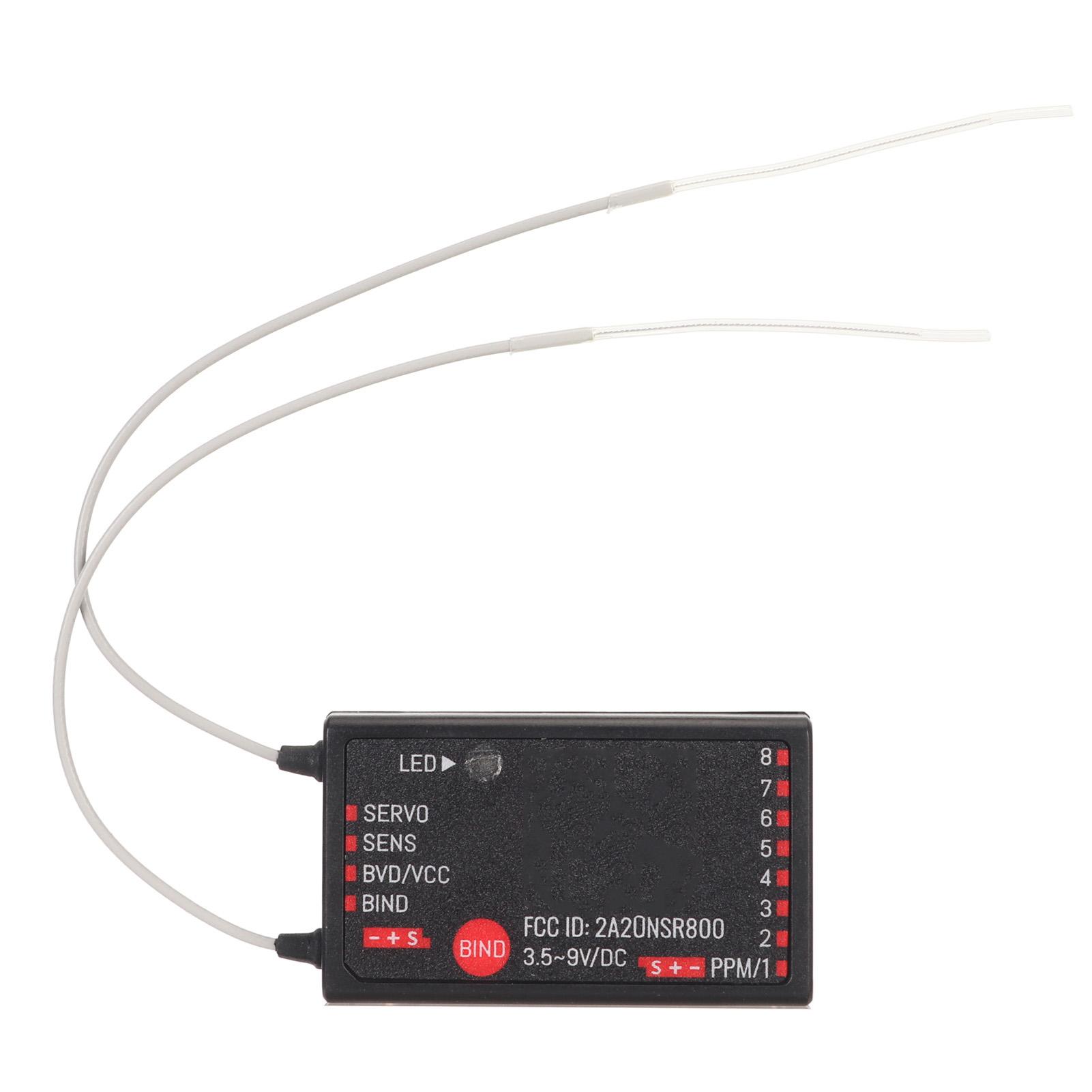 

FS SR8 2.4GHz 8 Channel Receiver Double Antenna Bidirectional Receiver for RC Helicopters