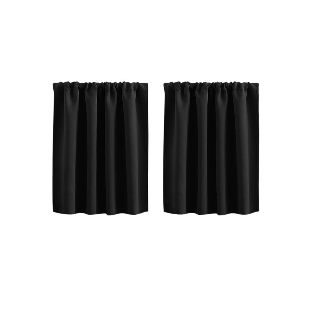 High Precision Solid Short Curtain Finished Blackout Curtain for Kitchen Partition and Cafe Use 40x60cm Set of 2 Panels