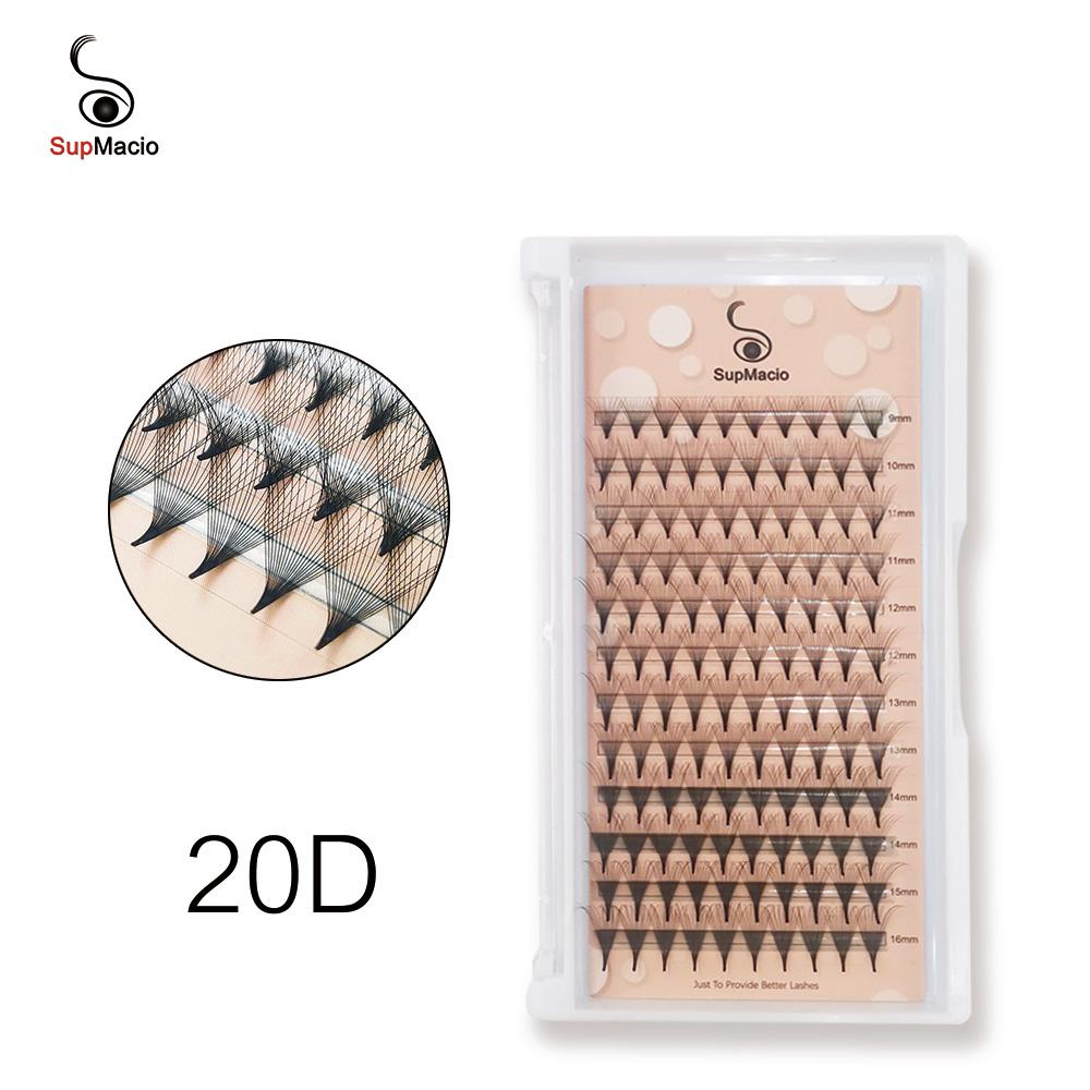 Premade Fan Lash Extensions Bouquet Eyelash Extension C/D Curl Pointy Base Premade Fans Russian Volume Eyelashes Silk Long Stem