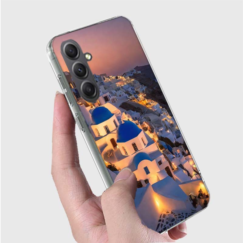 Greece in summer. Santorini Phone Case for Samsung A16 A26 A36 A56 A17 A37 A57 A07 A06 A02S A03 A04S A05S Galaxy Note 20 10 A50S
