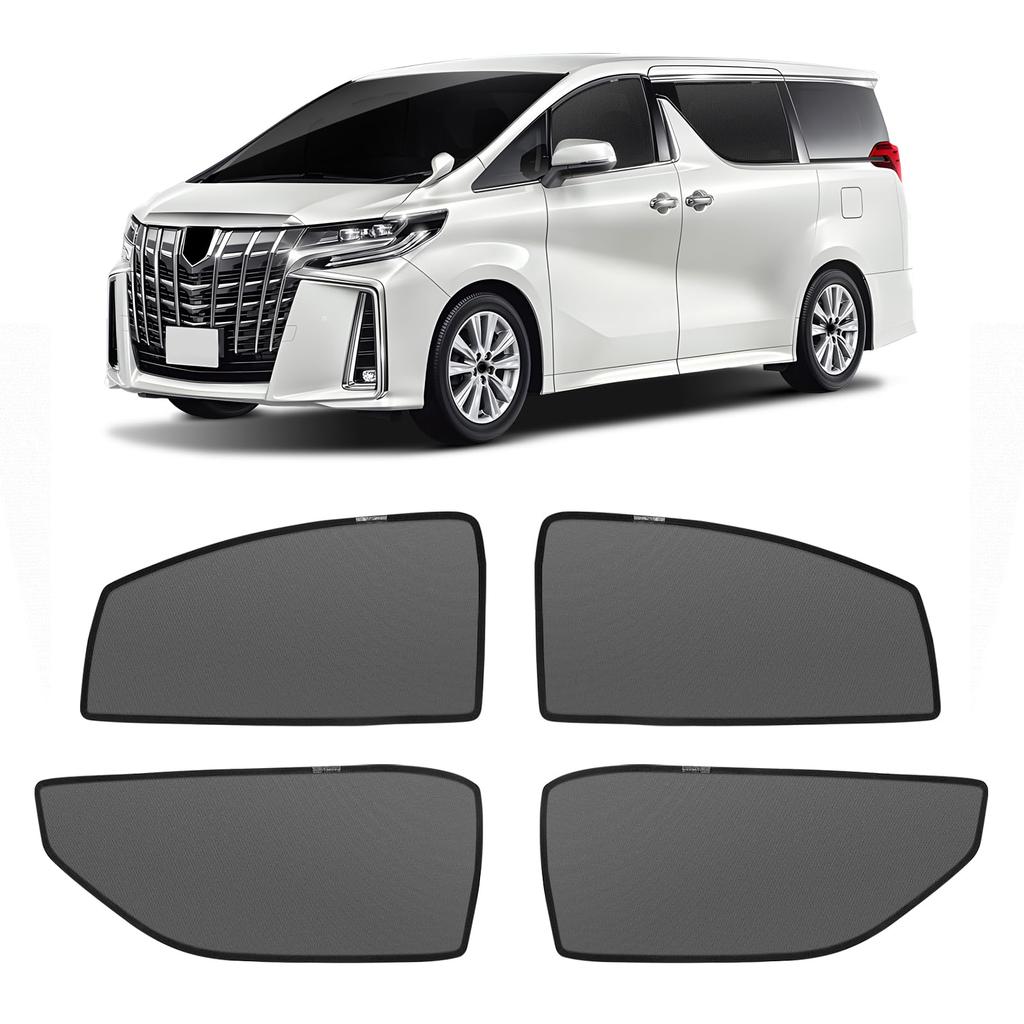 New Alphard 30 Series Mesh Ventilated Side Car Sunshades for Early and Late Insect Custom 4 Panels Curtains, Magnetic, Light-Blocking, Visors, Models,